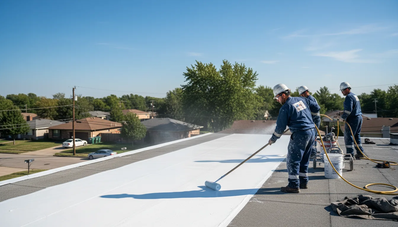 Commercial roof coating in Shorewood, IL near me